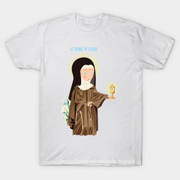 Santa Clara de Asís T-Shirt by AlMAO2O